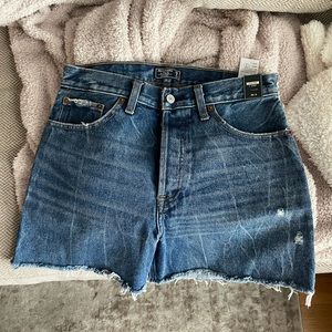 Abercrombie High Waisted Denim Shorts